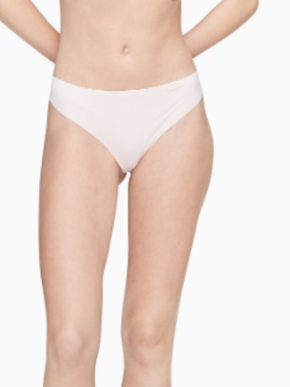 Calvin Klein Women's Invisibles Thong Pink Size S 5142